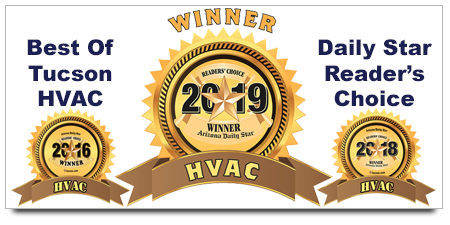 Three Time Winner for Best of Tucson HVAC