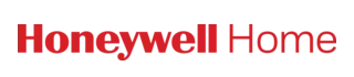 The image shows the "Honeywell Home" logo with red text on a transparent background.